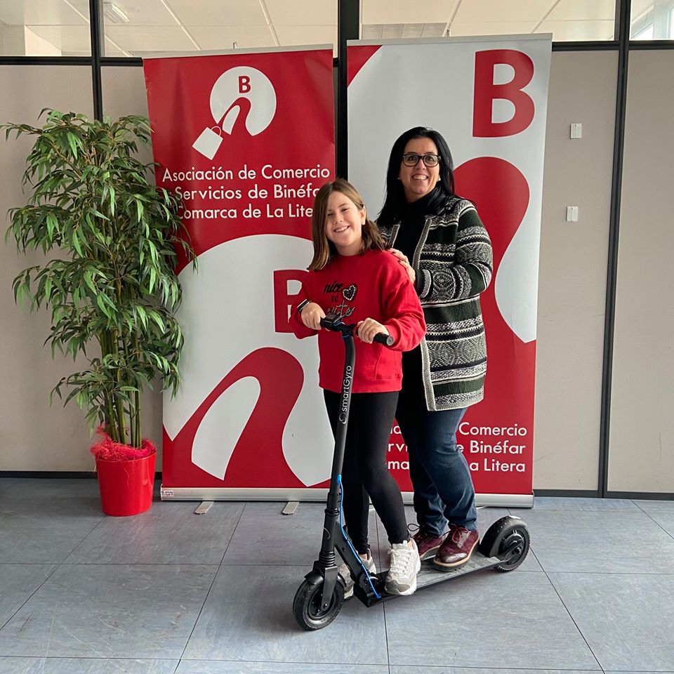 Ganadora Patinete Navidad Binéfar