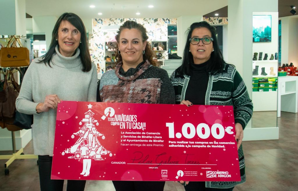 Ganadora Sorteo Navidad Binéfar